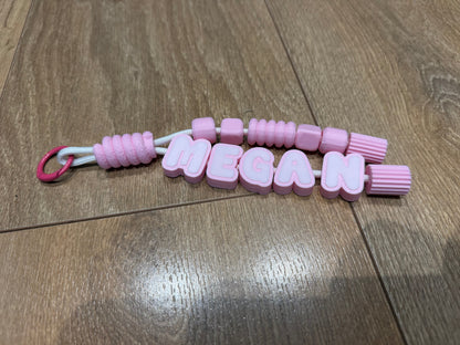 Personalised 3D Printed Paracord Name Keychain